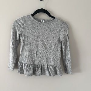 Old navy grey peplum 5t